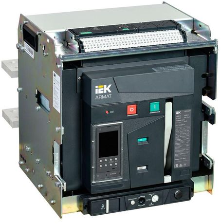 Выключатель автоматический воздушный ARMAT выдвижного исполнения 3P F 85кА 4000А расцепитель TD с комплектом аксессуаров 220В: мотор привод катушка включения отключения - AR-ACB-3VF-085-4000A-TDCF IEK
