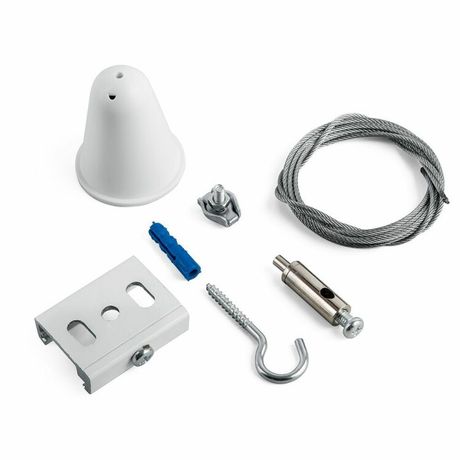 Комплект для подвесного монтажа STR-30-W-MK-3 трехфазного шинопровода белый 3м | Б0049744 ЭРА