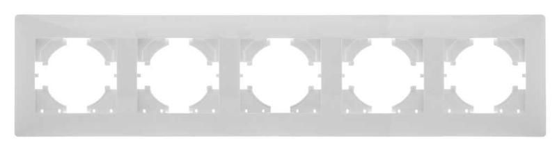 Рамка 5-м Bravo бел. матов. GUSI С1050-041