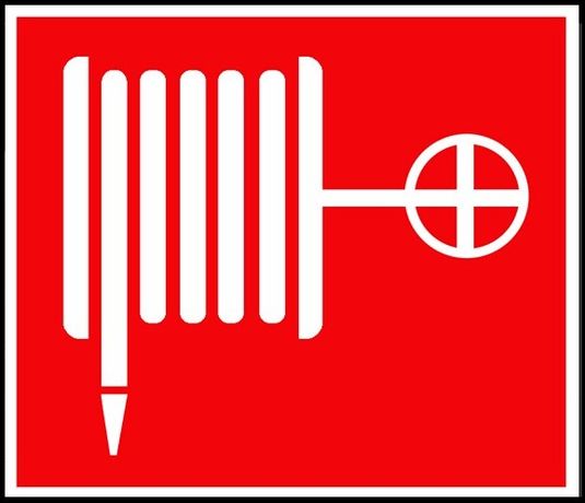 Пиктограмма (наклейка) для TLM ПБ03 Пожарный гидрант 350x350 мм | 350350 TechnoLux