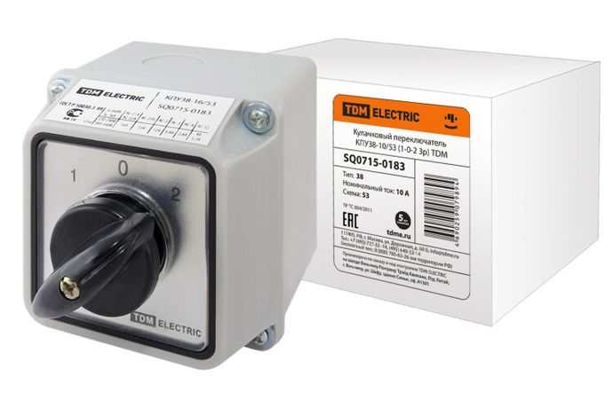 Кулачковый переключатель КПУ38-10/53 | SQ0715-0183 TDM