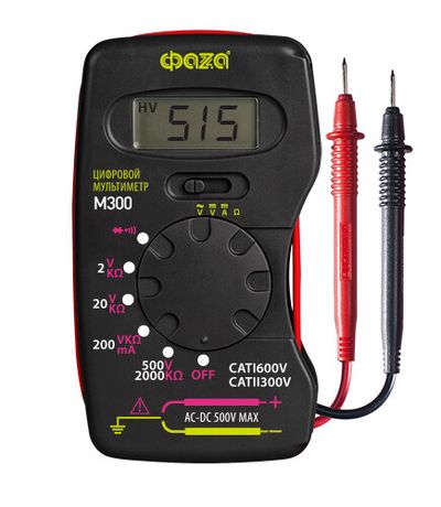 Мультиметр цифровой M300 | 5008779 ФАZА ФАЗА