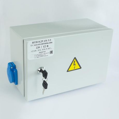 Ящик с понижающим трансформатором ЯТП 0.25 220/110В (3 авт. выкл.) IP 54 Кострома ОС0000040786 ФКУ ИК-1 (Кострома)