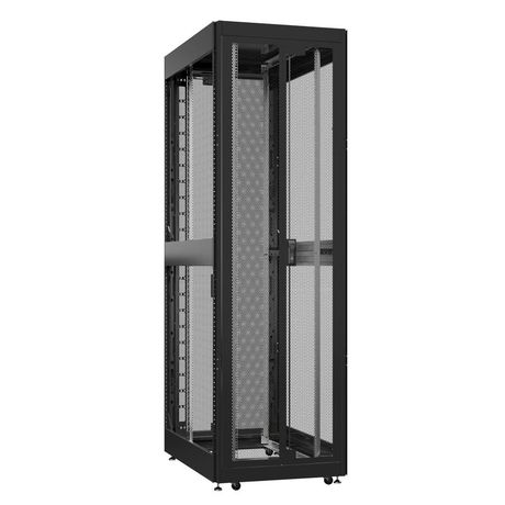 Шкаф серверный 42U 800х1000 передняя дверь: двустворчатая перфорированная IP20. задняя боковые панели: без. цвет: черный RAL9005 - EX 8042.9440 SYSMATRIX