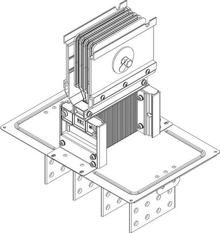 Секция фланцевая Тип2 1000А Al 3L+N+PER НК IP55 тран. IEK LB-1000A4-25-F-F2