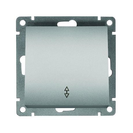 Переключатель проходной 1-кл. СП Афина 10А IP20 механизм серебр. Universal A0025-S Союз