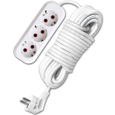 Удлинитель 3х10м с заземл. 10А IP20 У10-554 ПВС 3х1 UNIVersal 554-10 Союз