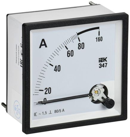 Амперметр Э47 80/5А кл. точн. 1,5 96х96мм | IPA20-6-0080-E IEK