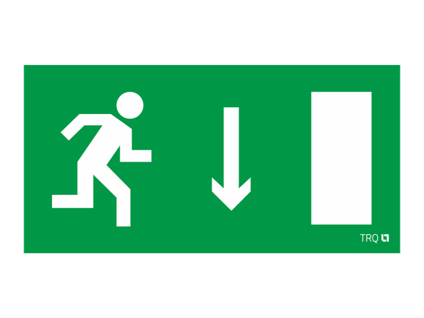 Пиктограмма (наклейка) ПЭУ 092 Указатель двери правосторонний (250х115) SIRAH | 2502001940 Световые Технологии