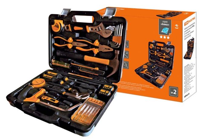 Набор инструментов универсальный №2, 21 позиция, CR-V сталь "Алмаз" | SQ1014-0102 TDM