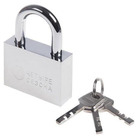 Замок навесной серия «Сталь» 60 мм ЧЕТЫРЕ СЕЗОНА | 79-0036 SDS MEET