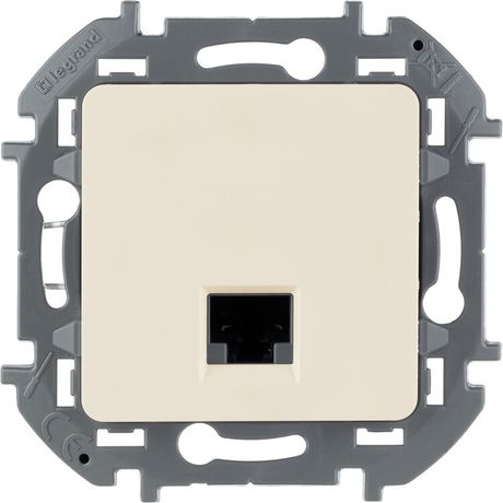 Информационная розетка RJ 45 категория 6 UTP INSPIRIA слоновая кость - 673831 Legrand