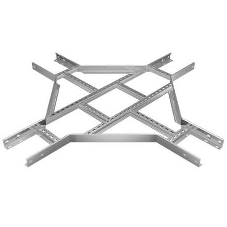 Ответвитель для лотка Х-образ. лестн. 600х100 сталь 1.5мм "БЫСТРЫЙ МОНТАЖ" LXDS100-600-1.5 КМ LO7152 КМ-Профиль