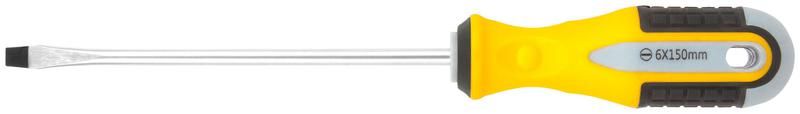 Отвертка ''Старт'', CrV сталь, прорезиненная ручка 6х150 мм SL - 55188 РОС