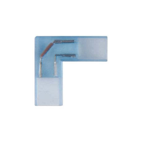 Соединитель контактный L-образный UTC-K-22/A67-NNN CLEAR 005 POLYBAG для светодиодных лент 220В 3528 2 контакта прозр. (уп.5шт) Uniel 10821