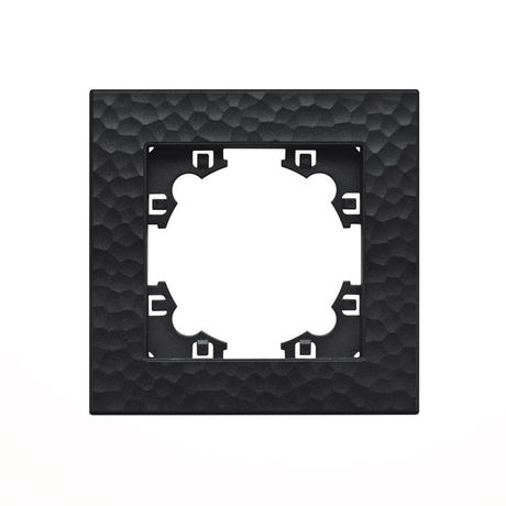 Рамка фактурная 1 пост UNIVersal Афина графит (еврослот) - A10053-Gr Союз