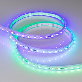 Светодиодная лента герметичная SPI-P-F72-11mm 24V RGB-PX6 (14.4 W/m, IP66, 3535, 5m) (Arlight, бегущий огонь) | 030484(2) Arlight