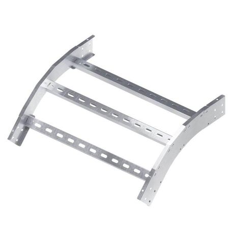 Угол лестничный вертикальный внешний 45 градусов 80х400, R600, цинк-ламельный | ULOC684ZL DKC ДКС