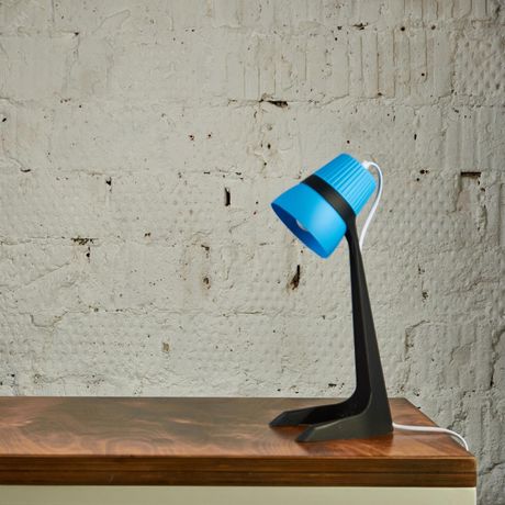 Светильник настольный 40W E14 Механический выключатель Черный с синим ULO-K22 D/E14/A BLACK/BLUE - UL-00009544 Uniel