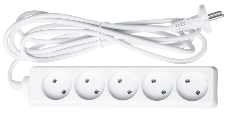 Удлинитель Navigator 61 311 NPE-S-05-300-X-2x1 без заземления 5 гн. 3м 16А ПВС 2х1.00 - 20424