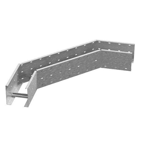 Поворот 90 град. для лестничного лотка ЛКР 500х200, толщ. 2,0 мм, Сендзимир цинк, 033152 | ПЛЛКР90-500х200-2,0-СЦ Ostec ПЛЛКР 500х200