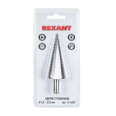 Сверло по жести ступенчатое 4,0-32,0 мм | 12-6603 REXANT
