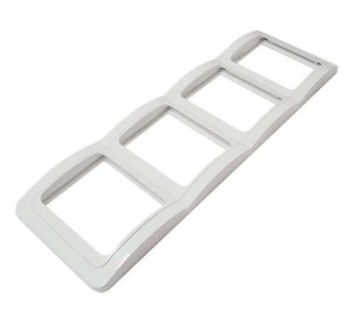 Рамка 4 поста Валери вертикальная белая - ВР004В Союз