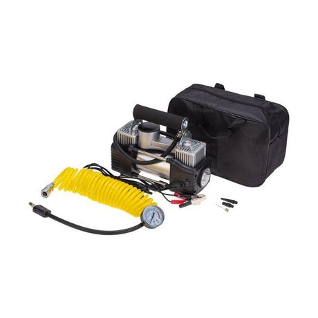 Компрессор автомобильный усиленный двухпоршневой (75л/мин, 10 АТМ) | 80-0523 REXANT MEET