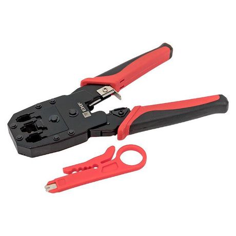 Кримпер для обжима и зачистки витой пары TERACOM TRC-NT12 | EKF