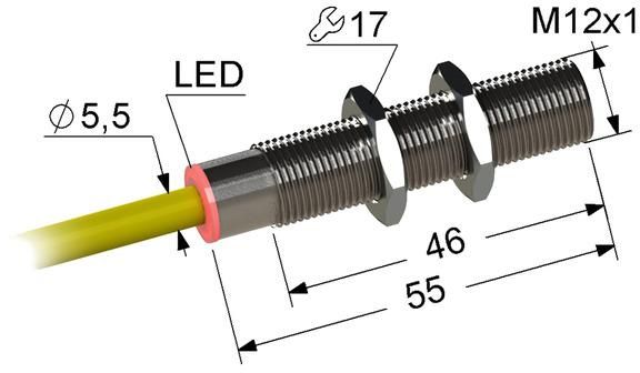 Выключатель бесконтактный PS2-12M55-4B11-K Реле и Автоматика A8010-T79902377