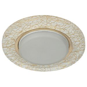 Светильник точечный встраиваемый под лампу DK80 13Вт GX53 белый/золото | Б0019576 ЭРА