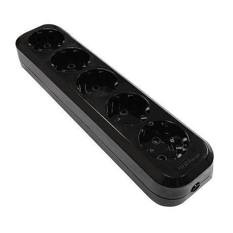 Колодка удлинителя 5-м с заземл. АБС-пластик черн. UNIVersal 2238 Союз