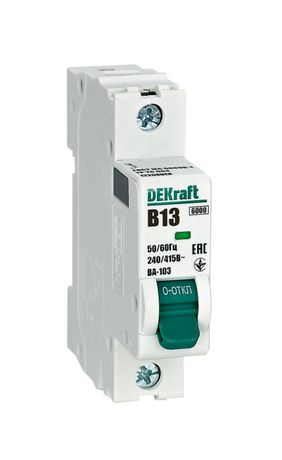 Автоматический выключатель ВА-103 1P 13А B 6кА новый - 12208DEK APC