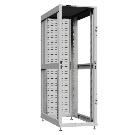 Шкаф серверный 24U 600х1070 передняя дверь: без. задняя протект IP41. боковые панели: цвет: серый RAL7035 - NS 6124.7060 SYSMATRIX