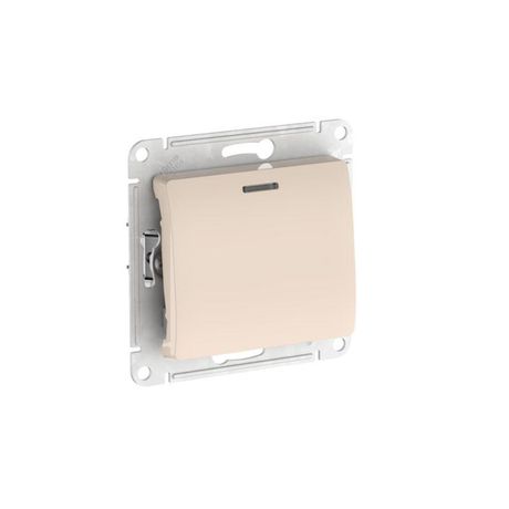 Переключатель 1-кл. Glossa (сх. 6а) 10AX с подсветкой быстрозажим. клем. механизм беж. SE GSL000263S APC