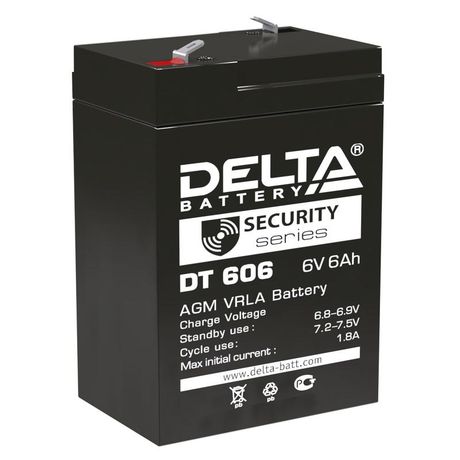 Аккумуляторная батарея ОПС серии DT 606 6В/6Ач | DELTA