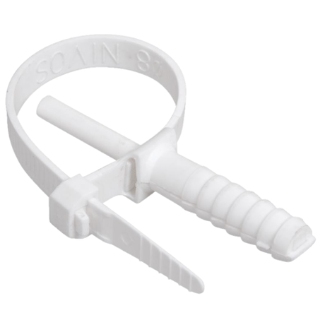 Хомут дюбельный 7х150 мм белый (50 шт/уп) NO-225-213 - Б0066256 ЭРА