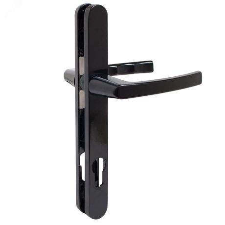 Комплект ручек ЛДМ FURAL 92.70.25.02.9005 черный.с пружин. м/о 92 под пальчики для узкопроф. - 14561 ПТК