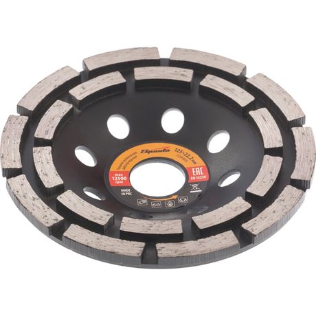 Чашка алмазная зачистная, 125 мм, двухрядная - 729905 Sparta