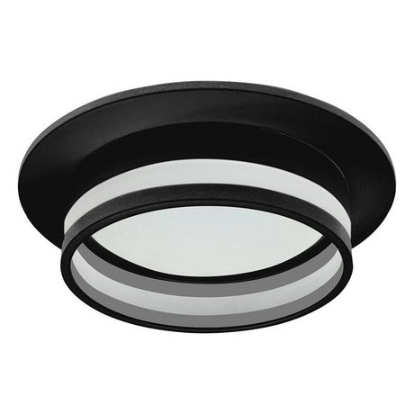 Светильник потолочный встраиваемый, 15W 230V GX53, черный, круг, без лампы, DL502 LUNA | 51090 FERON