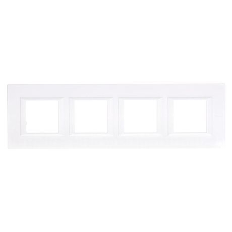 Рамка 2+2+2+2мод. Axolute прямоугол. горизонт. бел. Leg BTC HA4802M4HHD Legrand