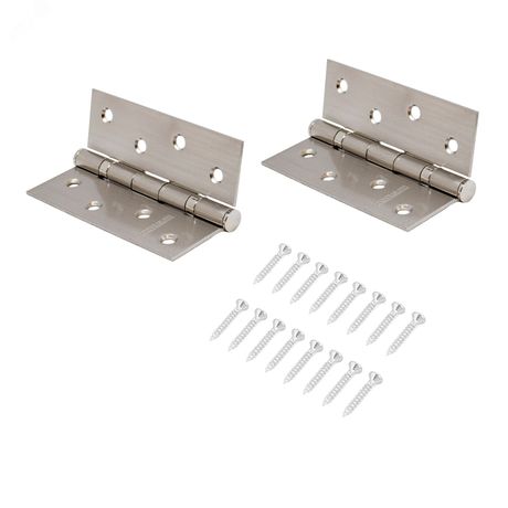 Петля дверная Аллюр 2043 (101х76) 2BB-FHP SNР БЛИСТЕР 2 подш.мат.никель - 13701 ПТК