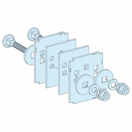 Пластинка переходная для горизонт. силовых шин 80/100мм SchE 04641 Schneider Electric LVS04641