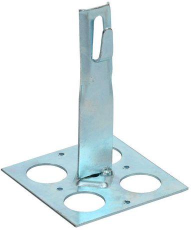 Держатель проводника круглого 6-8мм для плоской кровли h=90мм оцинкованная сталь HDZ IEK - ZDP85-14-1-68-90
