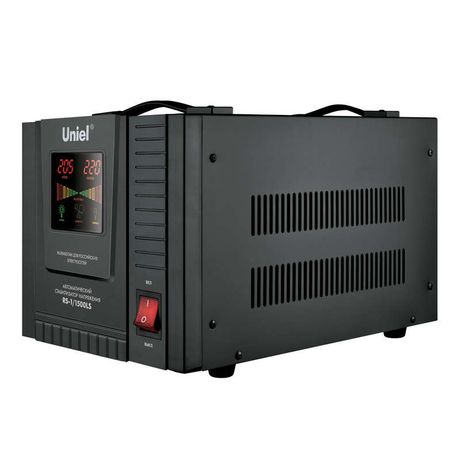 Стабилизатор напряжения RS-1/1500LS «Uniel» релейный однофазный напольный, 70-275 В, 1500ВА - 09498