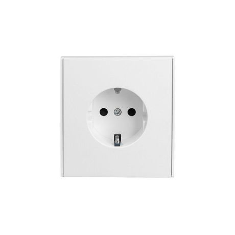 Розетка 1-м СП STRONG MIELE 16А с заземл. защ. шторки жемчуж. Kranz KR-78-0701-4