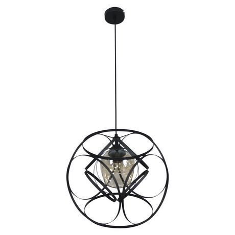 Светильник "Романо" 214 ф370 (плафон 8266) НСБ 01-60-184 Е27 (ИМ) подвесной черн.муар Элетех 1005405230