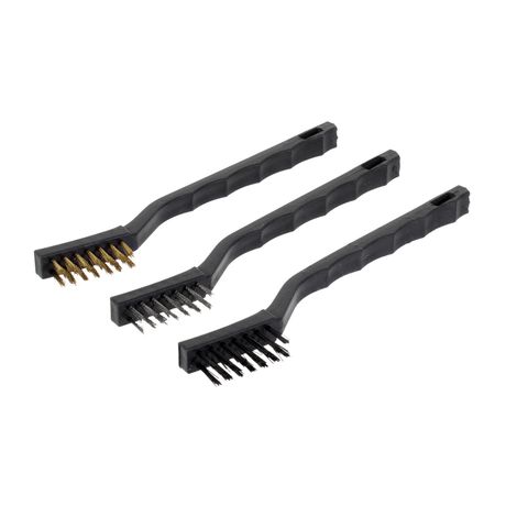 Набор щеток, 3 шт., металлические с пластмассовой ручкой, малые - 74860 MATRIX