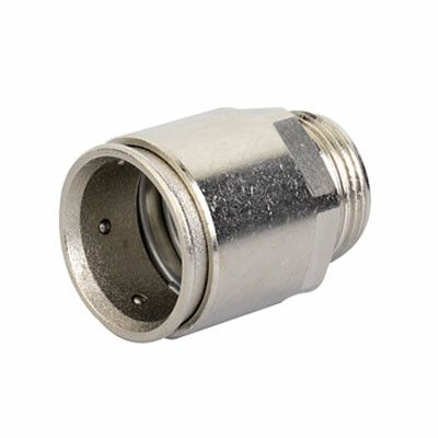 Муфта труба-коробка д.20мм, IP66/IP67, М20х1,5, никелированная латунь | 6111-A20N DKC ДКС