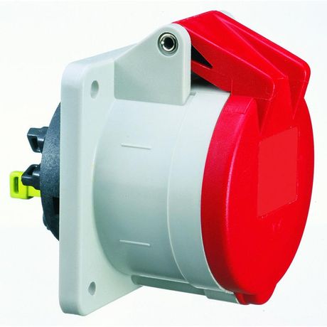 Розетка панельная прямая 16A 5p 400V 6h IP44 фланец 70 x 4 QC I 13895-Bals Bals